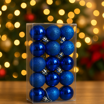 Blue Balls for Christmass (pack of 15)